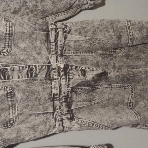 Michael kors denim acid wash jumpsuit size small - Picture 8 of 14